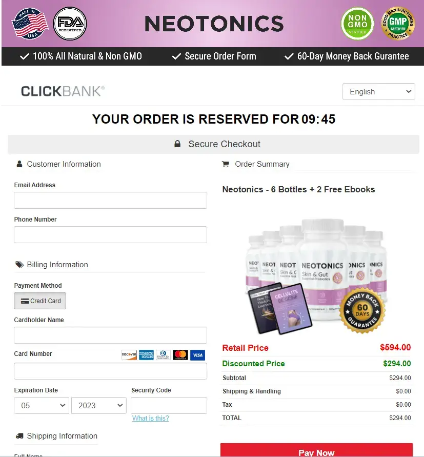 neotonics-order-page